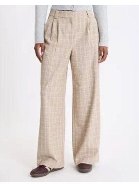 Express Luxe Comfort High Rise Wide Leg Trouser